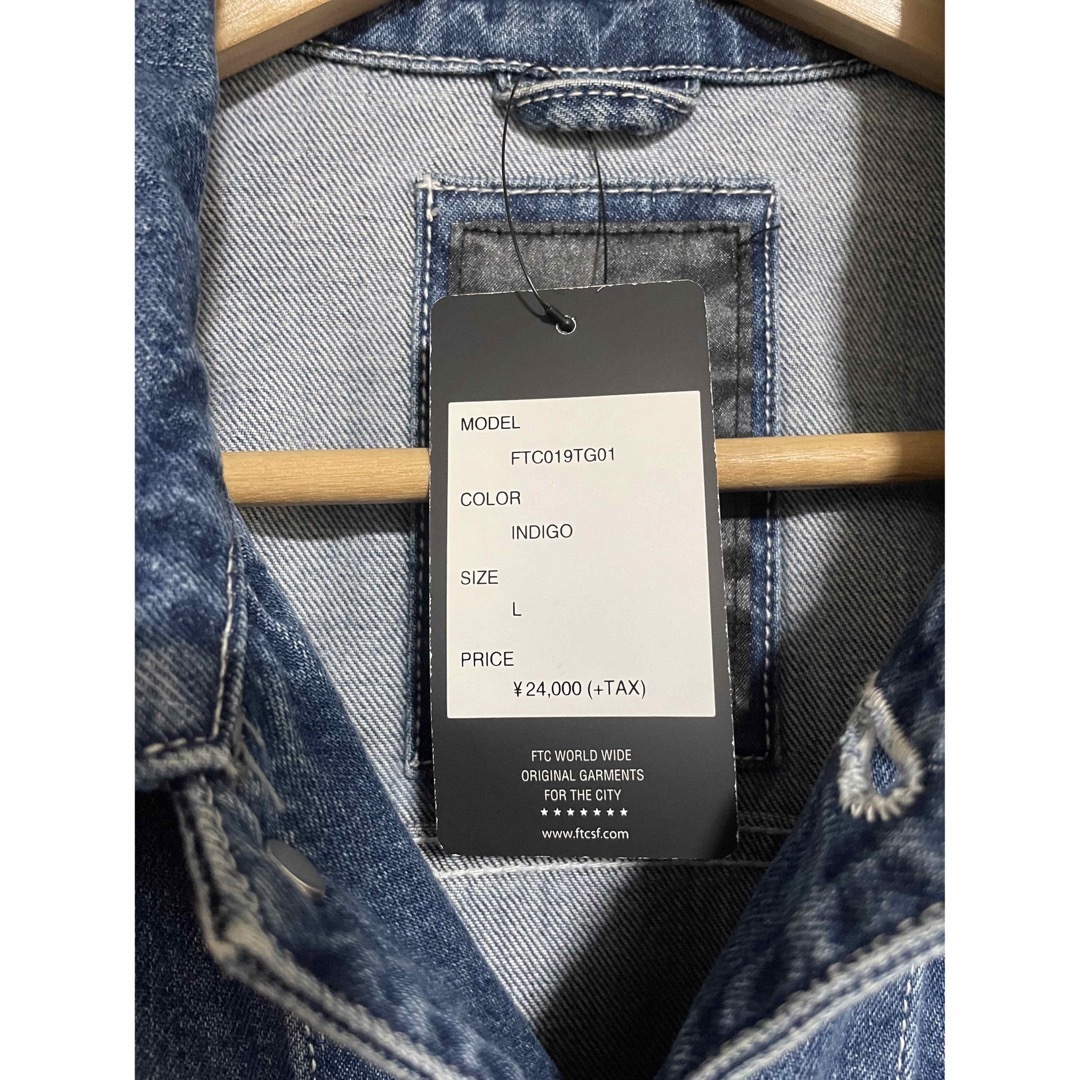 FTC(エフティーシー)のFTC x TG DENIM WORK JACKET 新品未使用Lサイズ メンズのジャケット/アウター(Gジャン/デニムジャケット)の商品写真