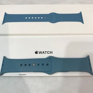 【廃盤×美品】 純正 Apple Watch 純正スポーツバンド ノーザンブルー(ラバーベルト)