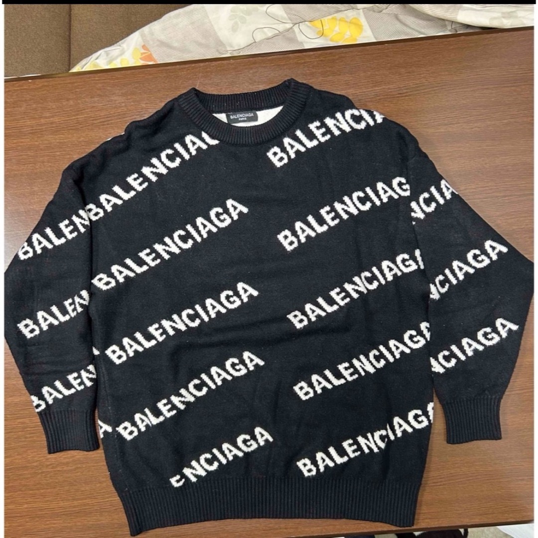 Balenciaga(バレンシアガ)のバレンシアガ　balenciaga 総柄ニット メンズのトップス(ニット/セーター)の商品写真