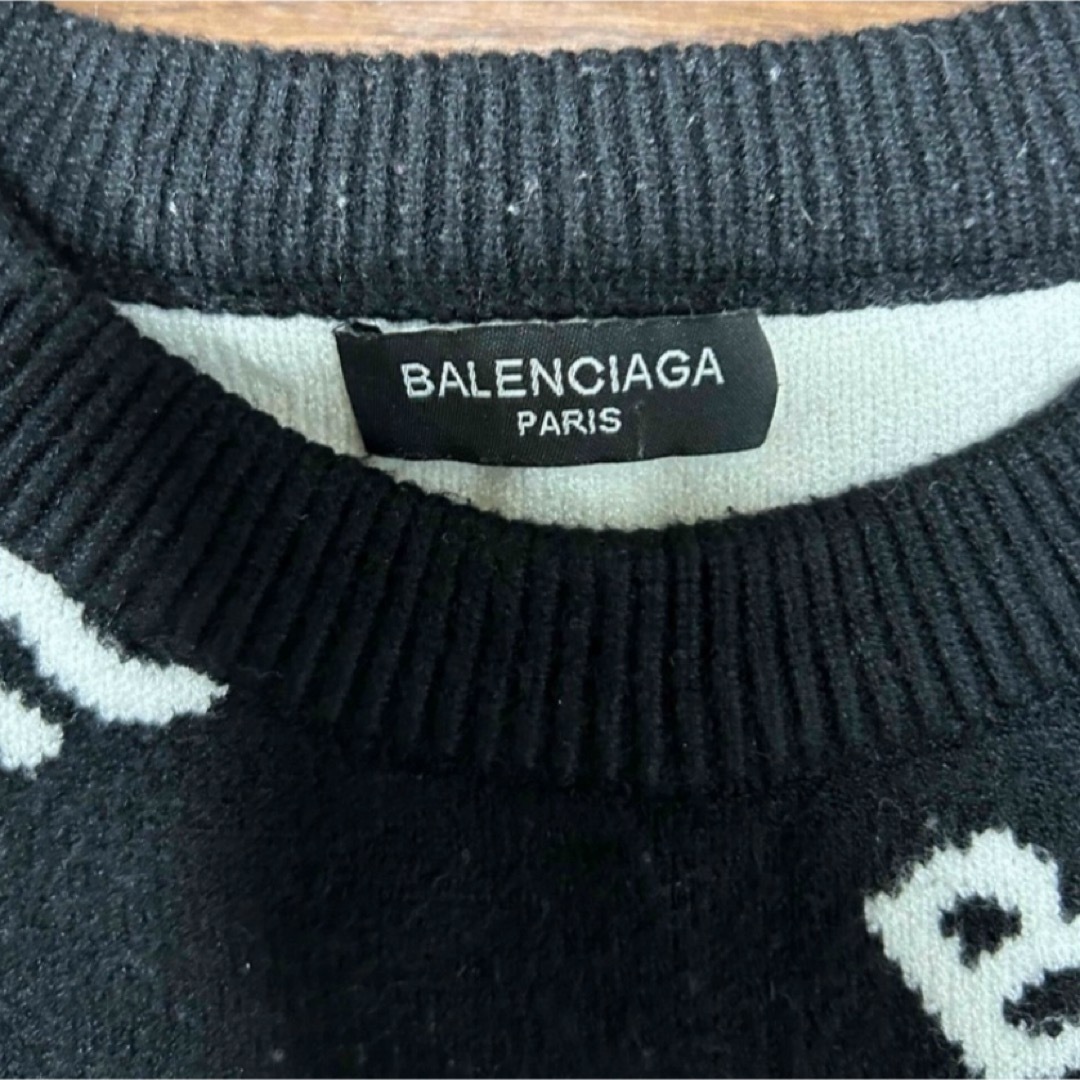 Balenciaga(バレンシアガ)のバレンシアガ　balenciaga 総柄ニット メンズのトップス(ニット/セーター)の商品写真