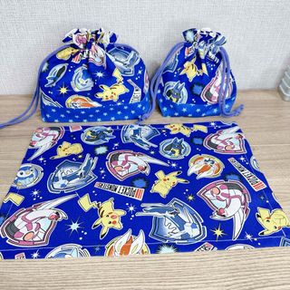 🌸SALE🌸ポケモン　お弁当袋　コップ袋　ランチョンマット(ランチボックス巾着)