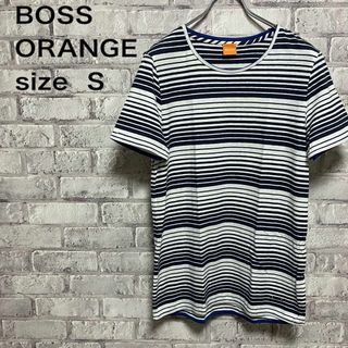 ヒューゴボス(HUGO BOSS)の【BOSS ORANGE】ボスオレンジ　Tシャツ ボーダー 古着(Tシャツ/カットソー(半袖/袖なし))