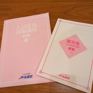 名進研　入試直前対策講座　算数　国語　６(語学/参考書)