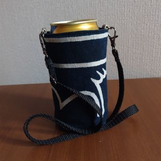 缶ビールホルダー　半纏生地 藍染(その他)