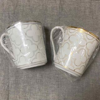 ノリタケ(Noritake)の【新品未使用】Noritake トレフォリオゴールド＆プラチナ　マグカップペア (グラス/カップ)