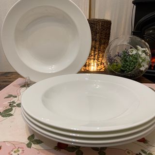 ウェッジウッド(WEDGWOOD)のウェッジウッド  ホワイトコノート　22.8cm パスタボウル、サラダボウル5枚(食器)