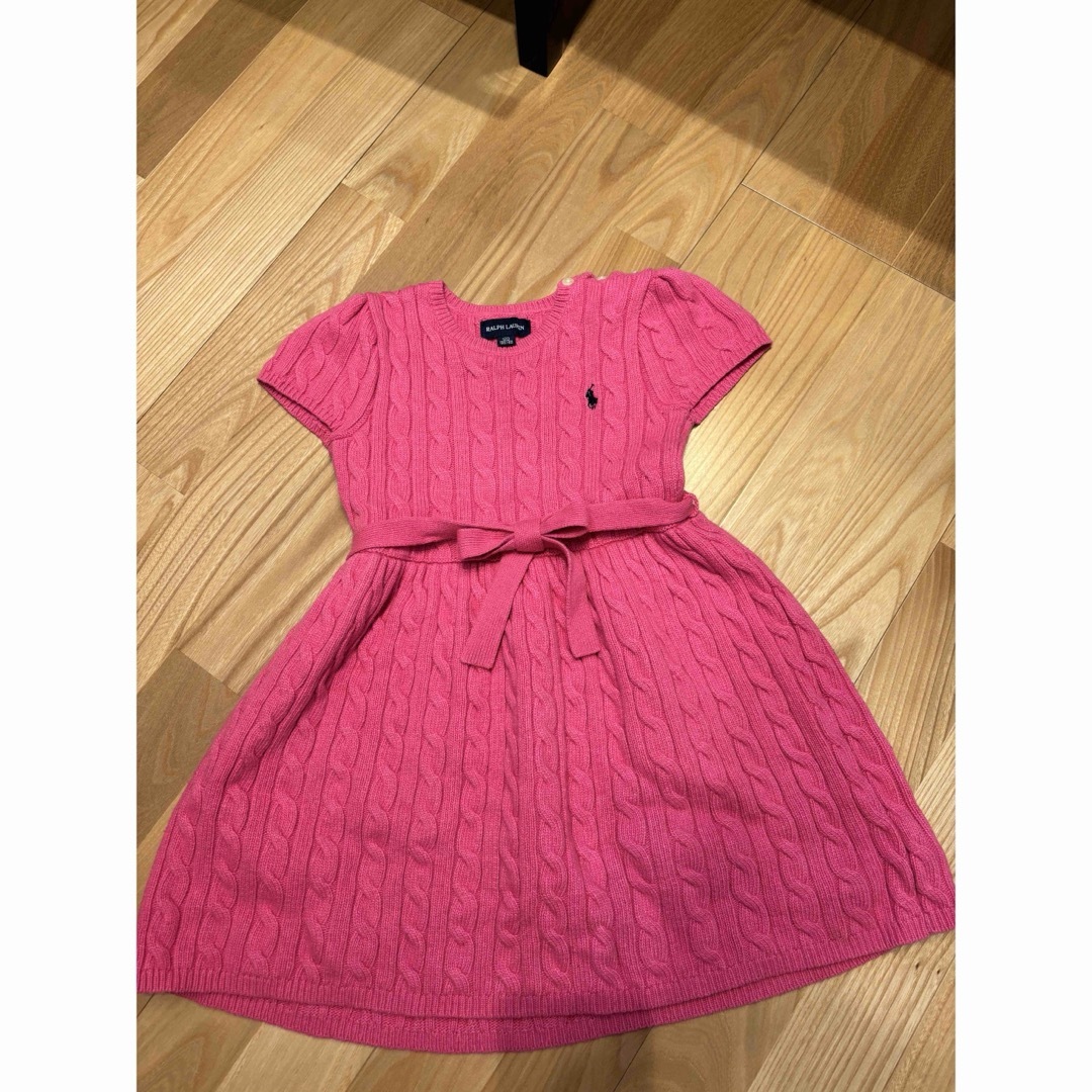 Ralph Lauren(ラルフローレン)のラルフローレン ニットワンピース 120cm キッズ/ベビー/マタニティのキッズ服女の子用(90cm~)(ワンピース)の商品写真