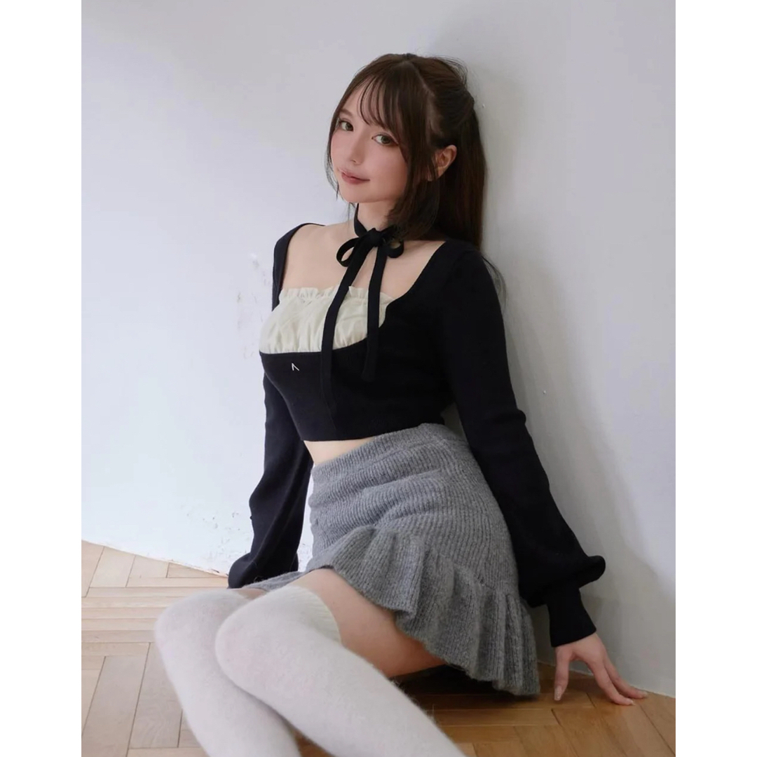 Bubbles(バブルス)のandmary  Mew frill tops レディースのトップス(ニット/セーター)の商品写真