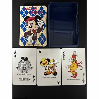ミッキーマウス(ミッキーマウス)の【Disney ディズニー】ミッキーマウス　トランプ　カードゲーム　レトロ(キャラクターグッズ)