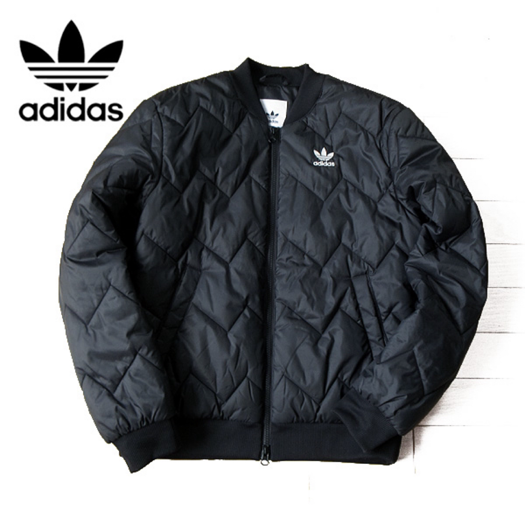 Originals（adidas）(オリジナルス)の超美品 アディダスオリジナルス メンズ 中綿ジャケット ブラック メンズのジャケット/アウター(ブルゾン)の商品写真