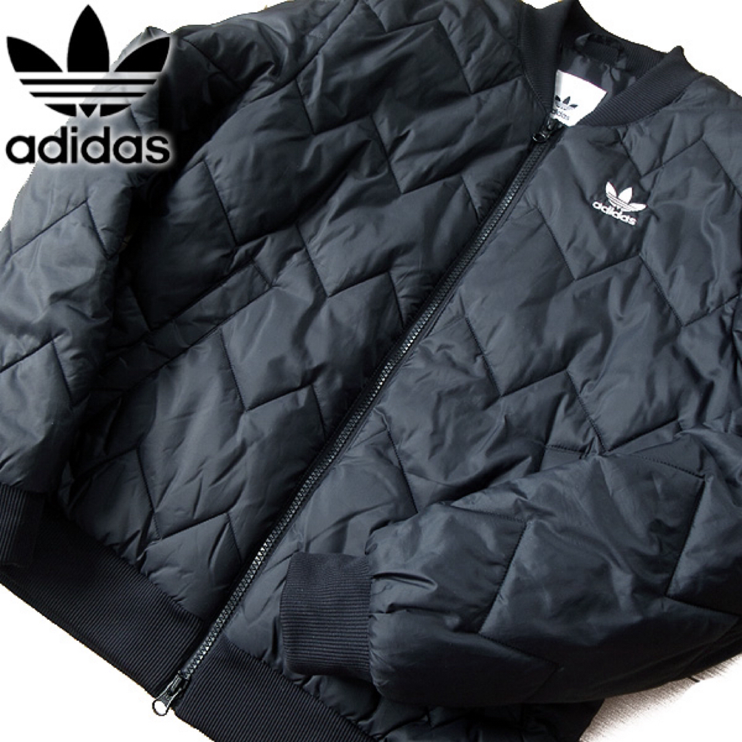 Originals（adidas）(オリジナルス)の超美品 アディダスオリジナルス メンズ 中綿ジャケット ブラック メンズのジャケット/アウター(ブルゾン)の商品写真