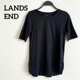 ランズエンド(LANDS’END)の新品　未使用　LANDS END ランズエンド　Tシャツ　半袖　黒　ブラック(Tシャツ(半袖/袖なし))