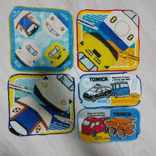 タカラトミー(Takara Tomy)のTOMICA & PLARAIL ハンカチ5点セット(キャラクターグッズ)