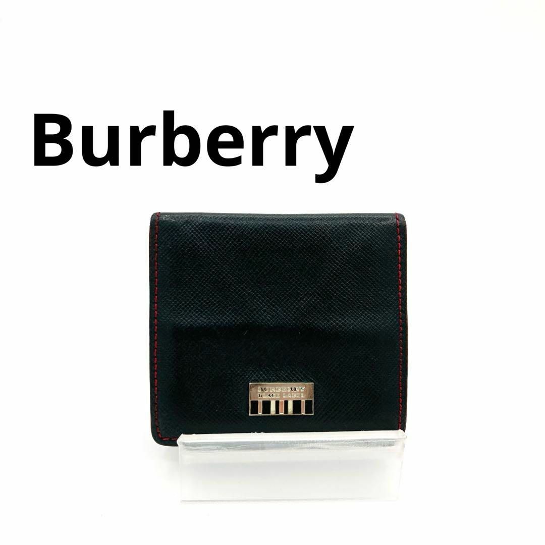 BURBERRY BLACK LABEL(バーバリーブラックレーベル)のBurberry BLACK LABEL ブラック　小銭入れ　コインケース　黒 レディースのファッション小物(コインケース)の商品写真