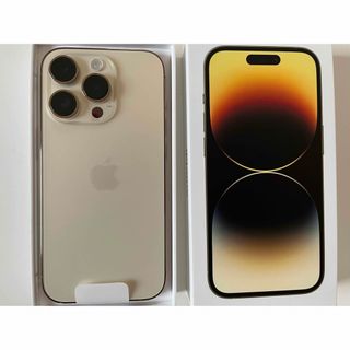 アイフォーン(iPhone)の超美品　iPhone 14 Pro ゴールド 256 GB SIMフリー　(スマートフォン本体)