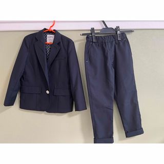 ビームス(BEAMS)の美品 ビームス thmoothyキッズスーツ  ネイビー 男の子 120(ドレス/フォーマル)