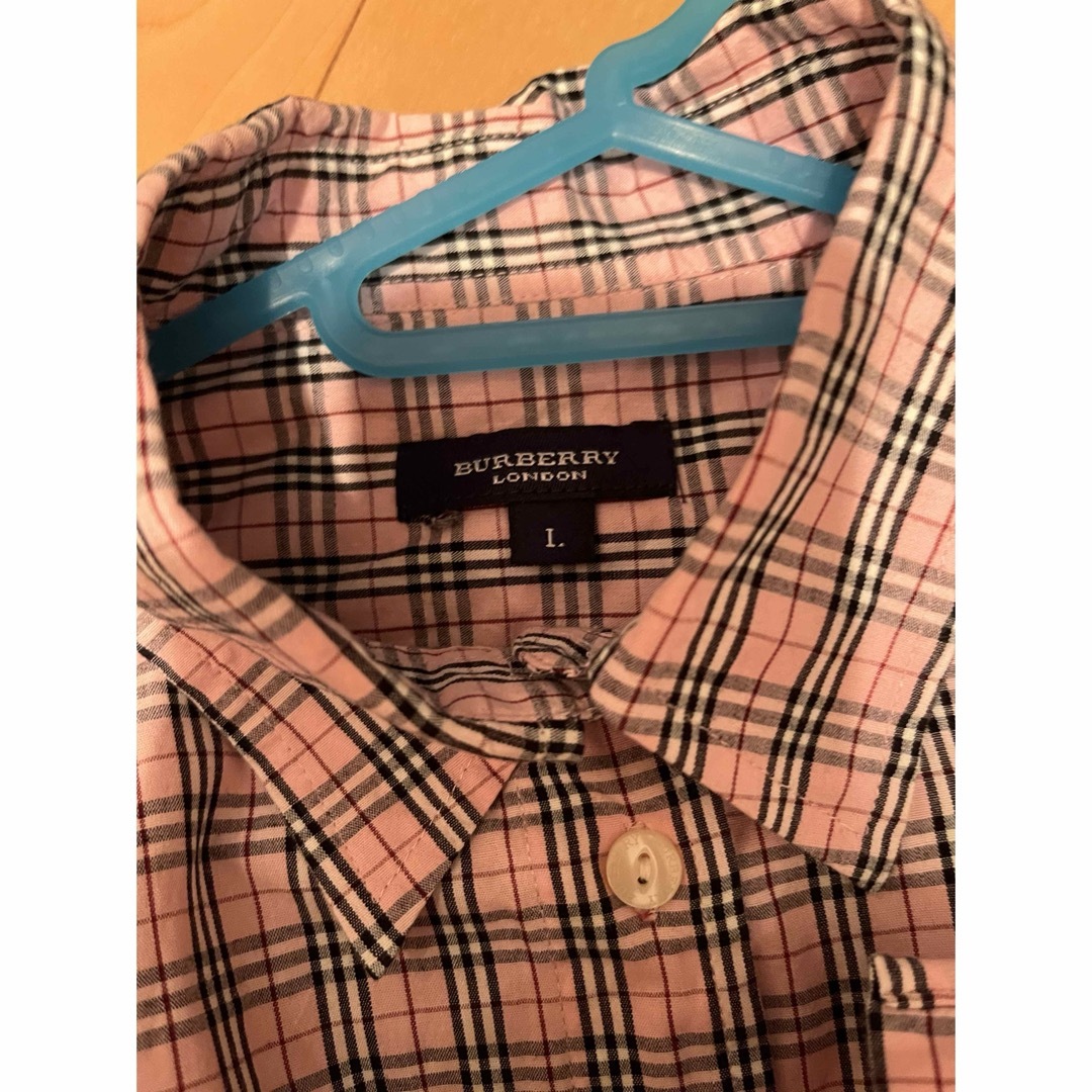 BURBERRY(バーバリー)の【期間限定】BURBERRY チェックブラウス　L ピンク レディースのトップス(シャツ/ブラウス(長袖/七分))の商品写真