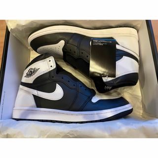 ジョーダン(Jordan Brand（NIKE）)のAir Jordan 1 Retro High OG  Black/White(スニーカー)