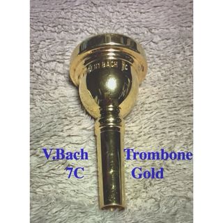 V.Bach トロンボーン　マウスピース　7C 金メッキ(トロンボーン)