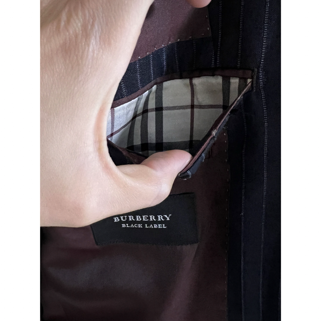 BURBERRY BLACK LABEL(バーバリーブラックレーベル)の激レア バーバリーブラックレーベル スーツ ネイビー 36R メンズのスーツ(セットアップ)の商品写真