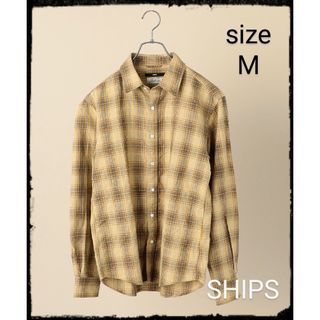 シップス(SHIPS)のSHIPS【美品】コットン/リネン レギュラーカラー シャツ(シャツ)