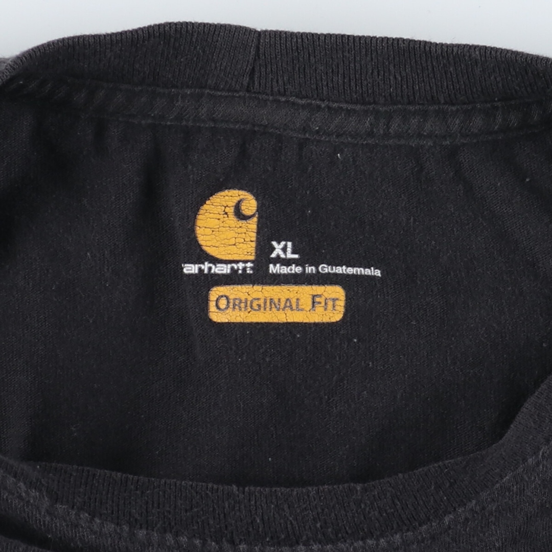 carhartt(カーハート)の古着 カーハート Carhartt ORIGINAL FIT 袖プリント ロングTシャツ ロンT メンズXL /eaa427941 メンズのトップス(Tシャツ/カットソー(半袖/袖なし))の商品写真