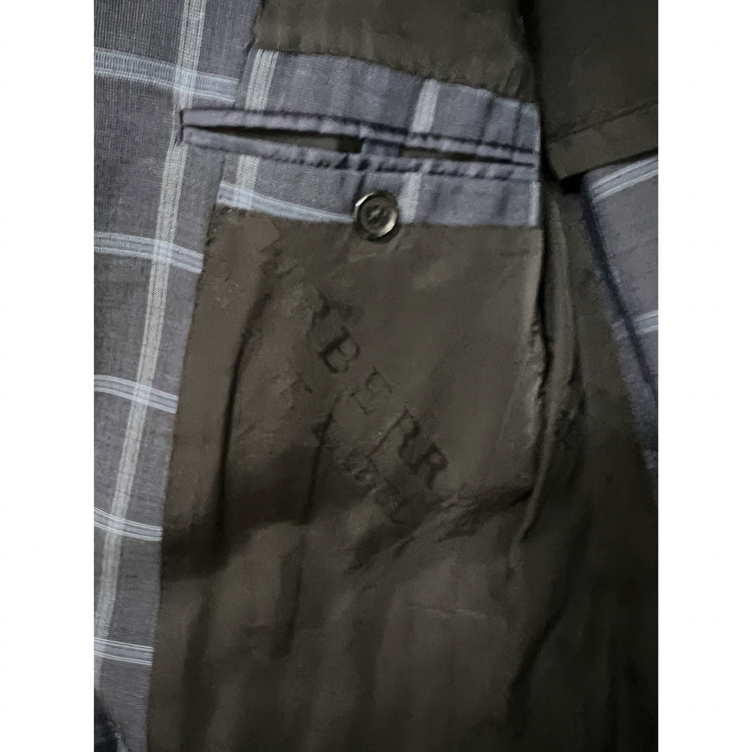 BURBERRY BLACK LABEL(バーバリーブラックレーベル)の激レア バーバリーブラックレーベル セットアップ スーツ ネイビーチェック S メンズのスーツ(セットアップ)の商品写真