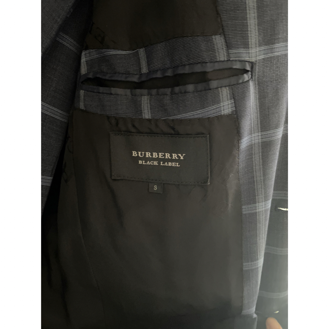 BURBERRY BLACK LABEL(バーバリーブラックレーベル)の激レア バーバリーブラックレーベル セットアップ スーツ ネイビーチェック S メンズのスーツ(セットアップ)の商品写真