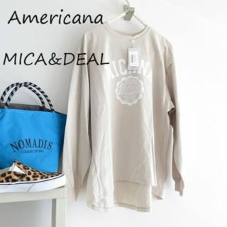 アメリカーナ(AMERICANA)の新品　Americana MICA&DEAL 別注コラボ　長袖T　ロンＴ　英字(Tシャツ(長袖/七分))