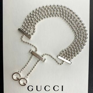 グッチ(Gucci)のグッチ 新品仕上げ GGロゴ ボールチェーン 10連 ブレスレット サイズ調節可(ブレスレット/バングル)