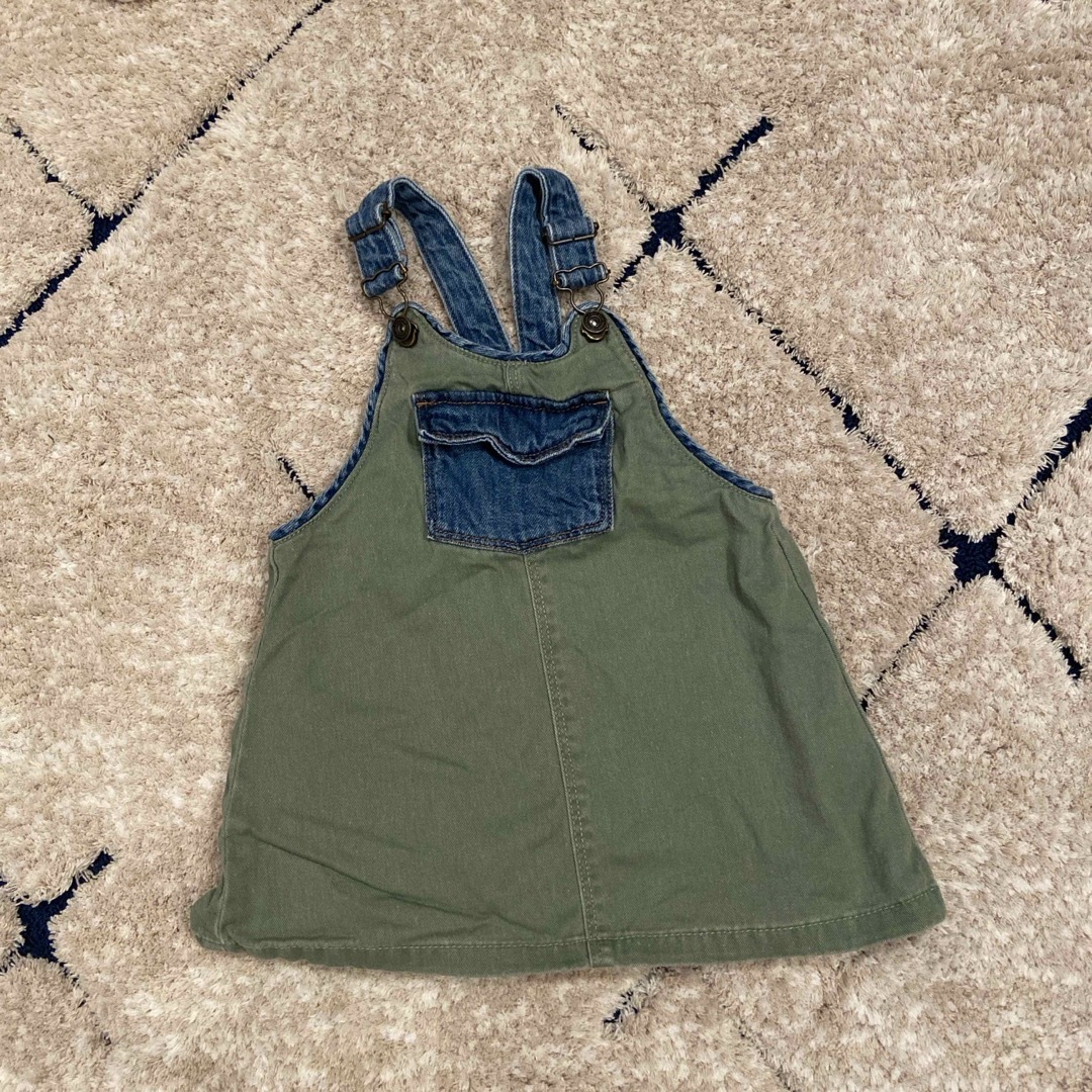 ZARA KIDS(ザラキッズ)のZARA  キッズ　ジャンパースカート　オーバーオール　90 キッズ/ベビー/マタニティのキッズ服女の子用(90cm~)(ワンピース)の商品写真