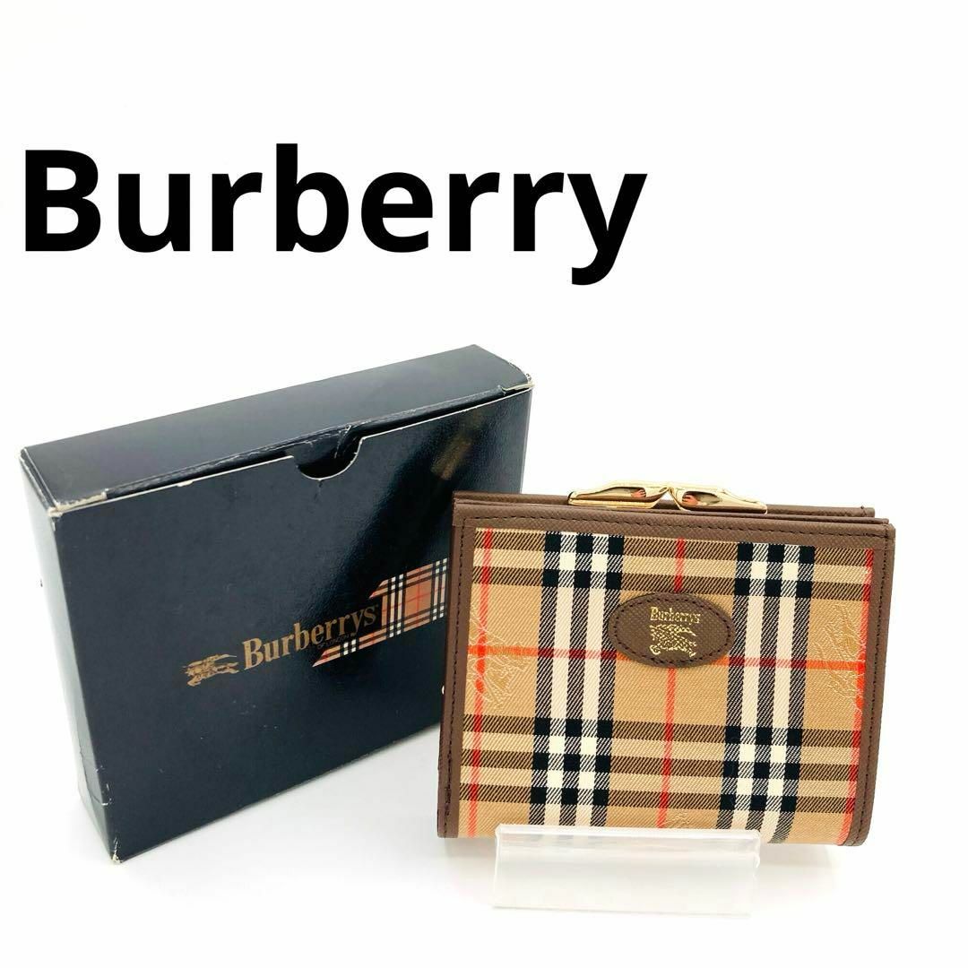 BURBERRY(バーバリー)のBurberrys バーバリーズ ノバチェック キャンバス×レザー  品薄　希少 レディースのファッション小物(財布)の商品写真