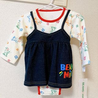 ビームス(BEAMS)のBEAMS mini 長袖ロンパースxキャミセット ビームスミニ（70cm）(ロンパース)