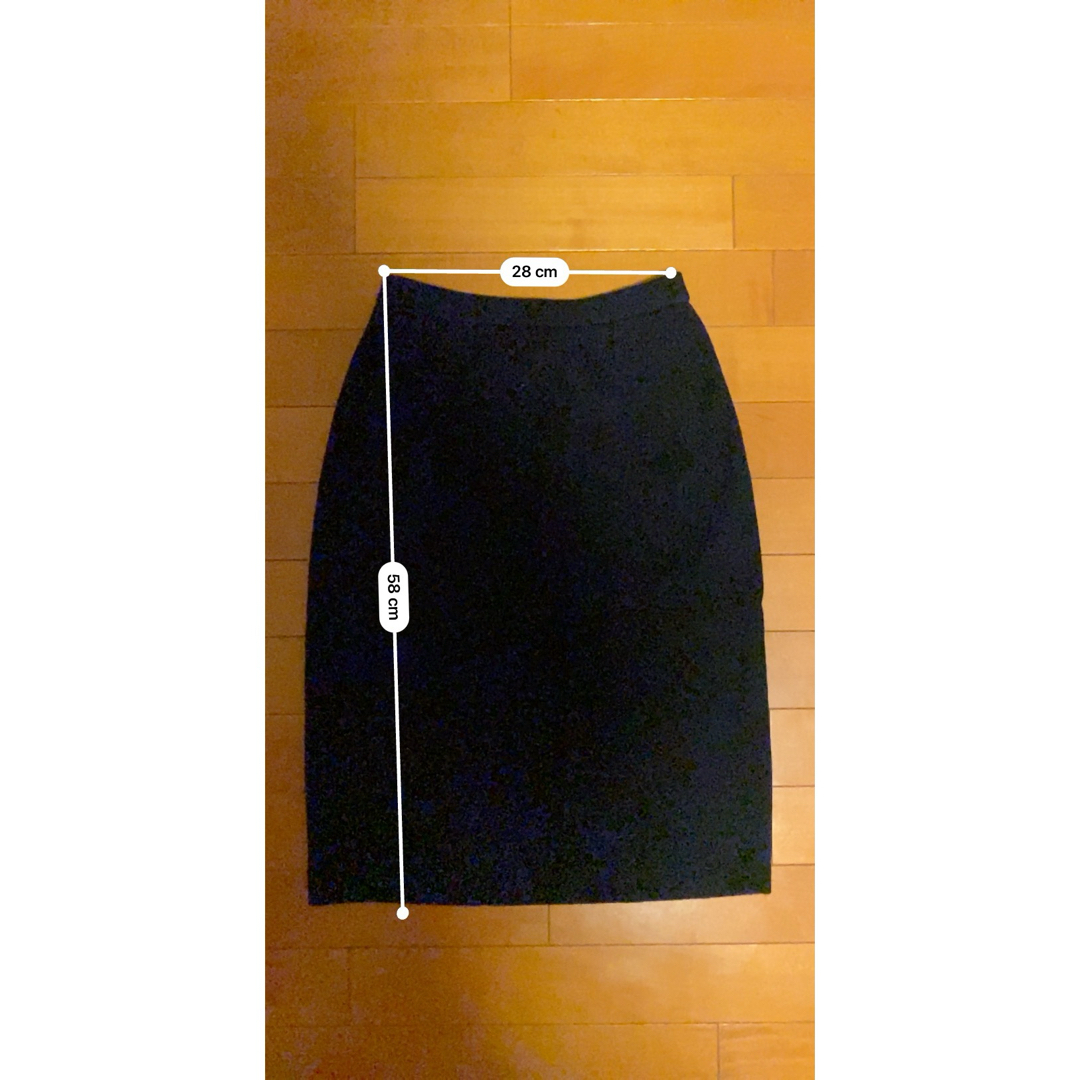 PINK HOUSE(ピンクハウス)のATSUKI ONISHI タイトスカート ニット ラム 羊毛 黒 レディースのスカート(ひざ丈スカート)の商品写真