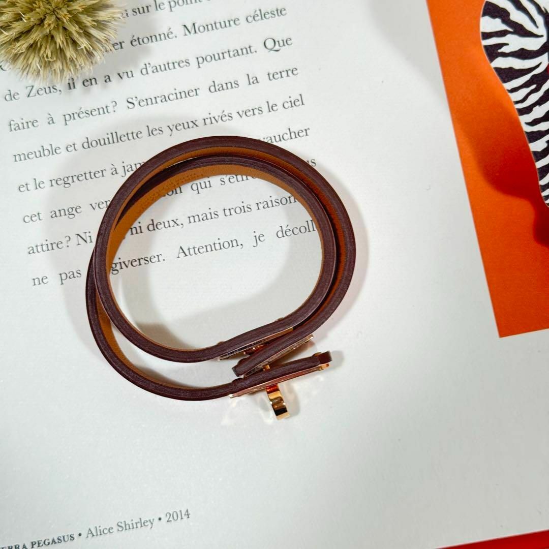 HERMES 新品未使用ミニケリー ドゥブルトゥール ブレスレット U刻印 HERMES 新品未使用ミニケリー ドゥブルトゥール ブレスレット U刻印