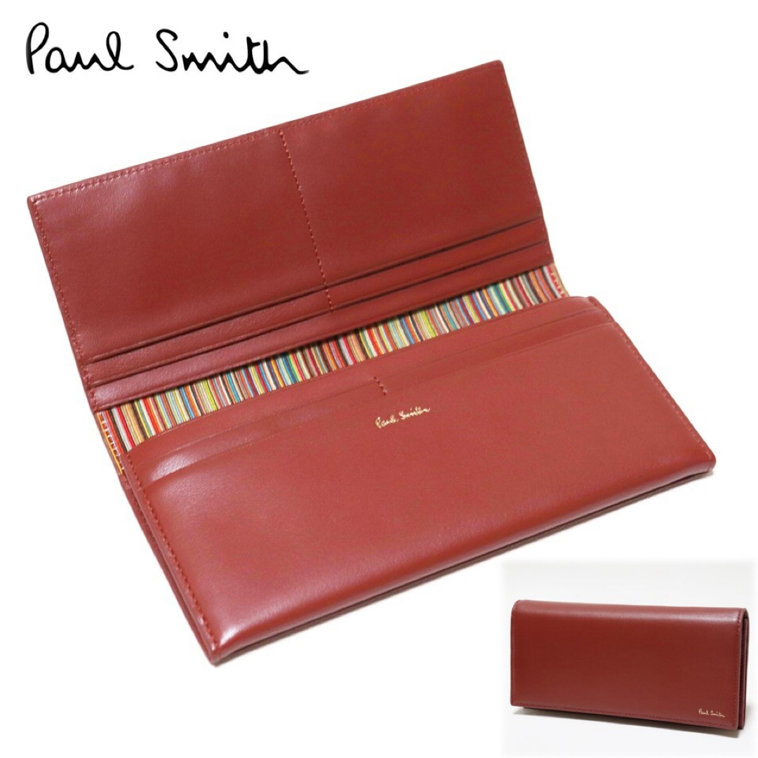 Paul Smith(ポールスミス)の《ポールスミス》箱付新品 ポケット多数 ソフトレザー かぶせ式長財布 男女兼用 メンズのファッション小物(長財布)の商品写真