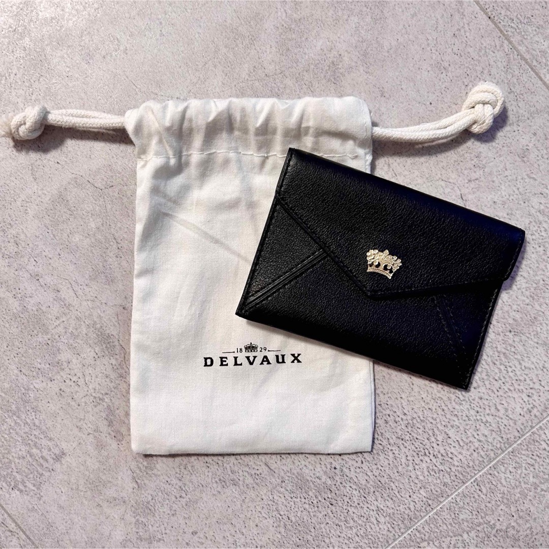 DELVAUX(デルヴォー)の【新品】DELVAUX デルヴォー コインケース ブラック メンズのファッション小物(コインケース/小銭入れ)の商品写真
