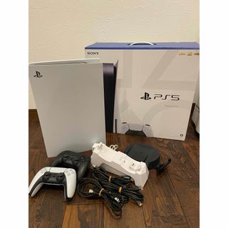 PS5 本体 コントローラー2個 充電台