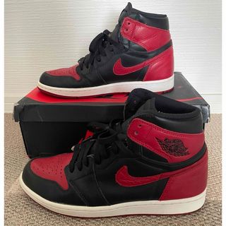 ジョーダン(Jordan Brand（NIKE）)のNIKE AIRJORDAN1  HIGH BRED BANNED 2016(スニーカー)