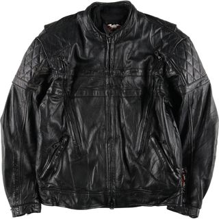 ハーレーダビッドソン(Harley Davidson)の古着 ハーレーダビッドソン Harley-Davidson シングルライダースジャケット メンズM /evb005030(レザージャケット)