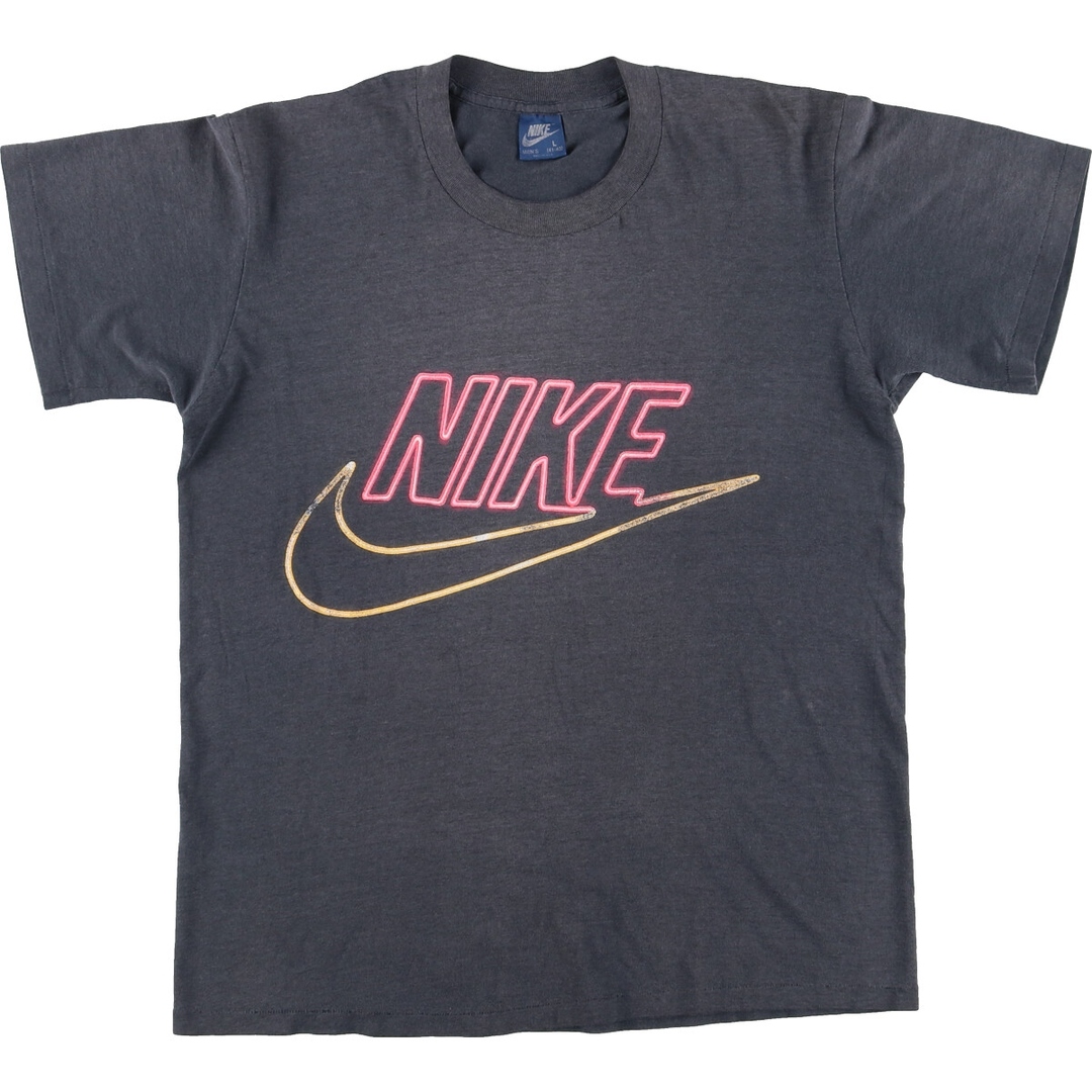 NIKE(ナイキ)の古着 80年代 ナイキ NIKE 紺タグ スポーツプリントTシャツ USA製 メンズL ヴィンテージ /eaa425357 メンズのトップス(Tシャツ/カットソー(半袖/袖なし))の商品写真