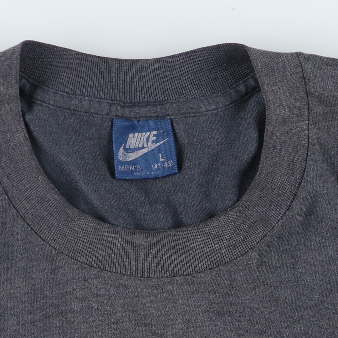 NIKE(ナイキ)の古着 80年代 ナイキ NIKE 紺タグ スポーツプリントTシャツ USA製 メンズL ヴィンテージ /eaa425357 メンズのトップス(Tシャツ/カットソー(半袖/袖なし))の商品写真