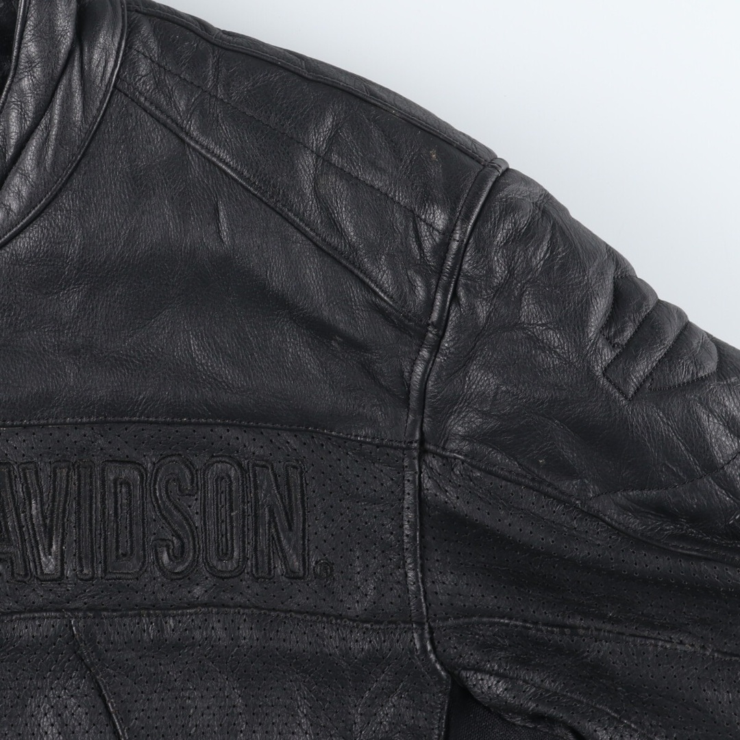 Harley Davidson(ハーレーダビッドソン)の古着 ハーレーダビッドソン Harley-Davidson シングルライダースジャケット メンズL /evb004844 メンズのジャケット/アウター(レザージャケット)の商品写真