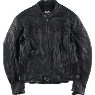 ハーレーダビッドソン(Harley Davidson)の古着 ハーレーダビッドソン Harley-Davidson シングルライダースジャケット メンズL /evb004844(レザージャケット)