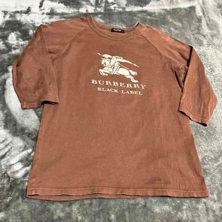 バーバリーブラックレーベル(BURBERRY BLACK LABEL)の【極美品】 バーバリーブラックレーベル カットソー 7分丈(Tシャツ/カットソー(七分/長袖))