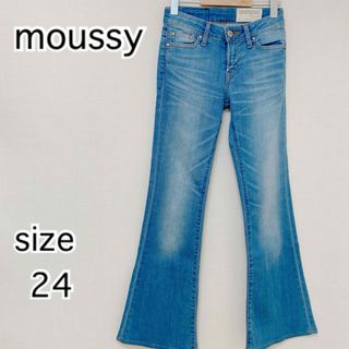 アズールバイマウジー(AZUL by moussy)の[moussy]マウジー　フレア　ブーツカット　デニム　24インチ(デニム/ジーンズ)