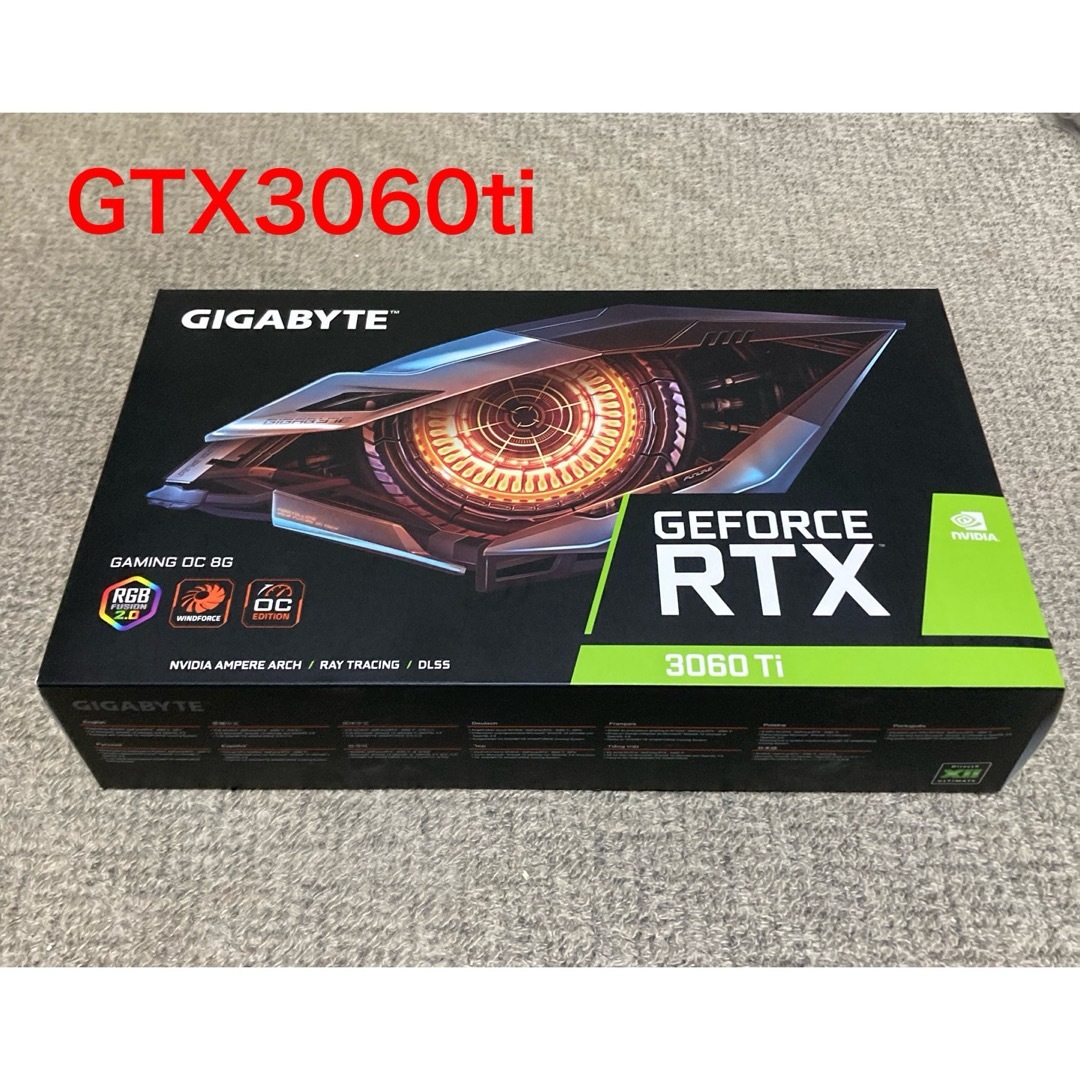 GIGABYTE(ギガバイト)のGIGABYTE GeForce RTX 3060 Ti GAMING OC8G スマホ/家電/カメラのPC/タブレット(PCパーツ)の商品写真