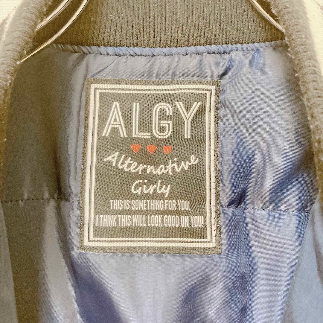 ALGY(アルジー)の[ALGY]アルジー　女の子　ブルゾン　ネイビー　160 キッズ/ベビー/マタニティのキッズ服女の子用(90cm~)(ジャケット/上着)の商品写真