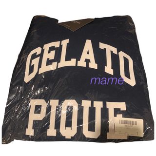 ジェラートピケ(gelato pique)の定価以下！新品【HOMME】リサイクルコットンスウェットパーカーL☆ネイビー(パーカー)