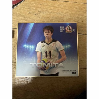 バレーボール　龍神NIPPON2023 SHOMA TOMITA色紙(スポーツ選手)